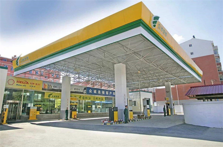 广安加气站钢结构网架案例7